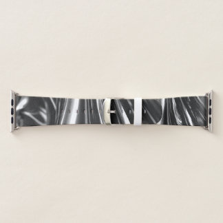 Flowing Silver Metal Apple Watch Band