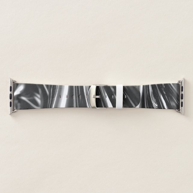 Flowing Silver Metal  Apple Watch Band (Band)