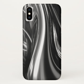 Flowing Silver Metal  iPhone X Case