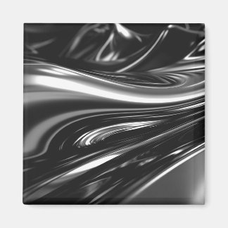 Flowing Silver Metal  Magnet