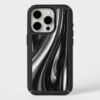 Flowing Silver Metal iPhone 15 Pro Case