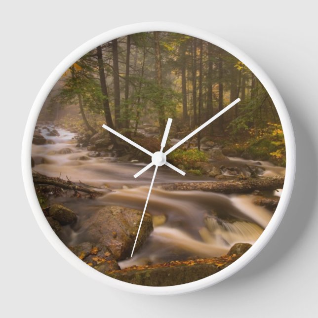Flowing Streams Appalachian Trail | Vermont Clock (Front)