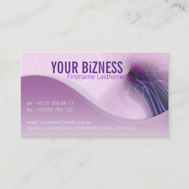 Flowing Strings Business Card (Front)