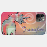 Flowing Unicorn Silhouette (rose) Iphone 11 Pro Max Case at Zazzle