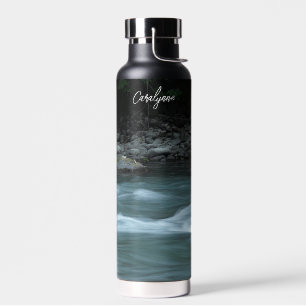 Flowing Water Nature Photo Personalized  Water Bottle