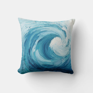 Flowing Water Throw Pillow