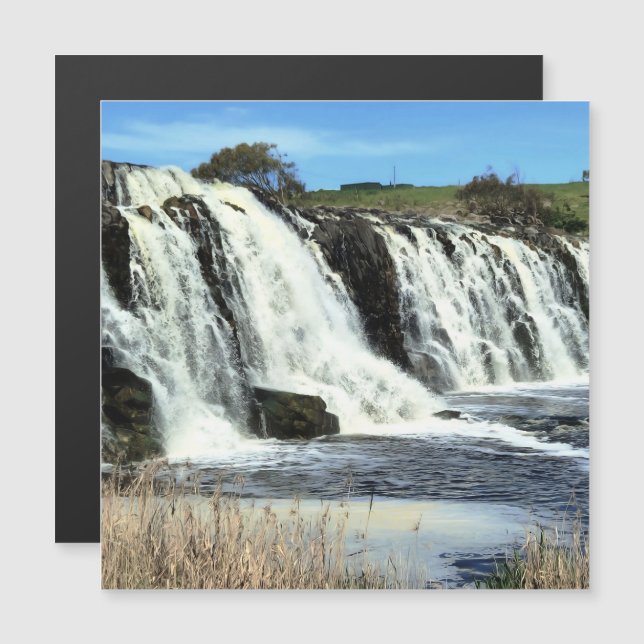Flowing Waters of Hopkins Falls Magnetic Card (Front/Back)