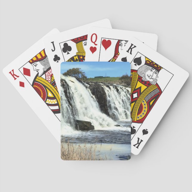 Flowing Waters of Hopkins Falls Poker Cards (Back)