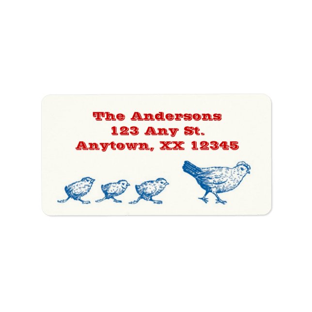 Flown the Coop Address Labels (Front)