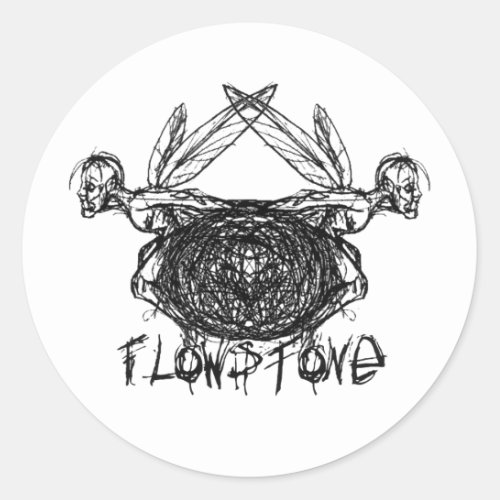 Flowstone Graphics Pixies Logo Classic Round Sticker