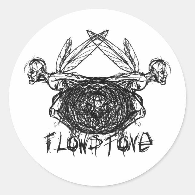Flowstone Graphics Pixies Logo Classic Round Sticker (Front)