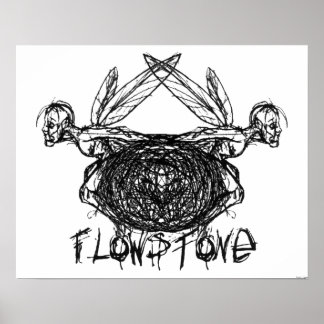 Flowstone Graphics Pixies Logo Poster