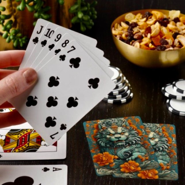 Flu Lion of Wisdom Playing Cards  (Flu Lion of Wisdom Playing Cards  Poker Deck Gift Set)