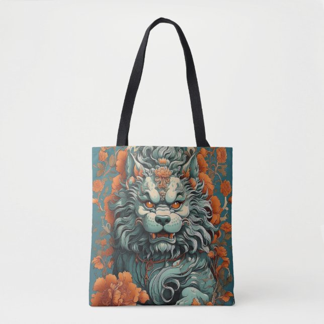 Flu Lion of Wisdom Tote Bag (Front)