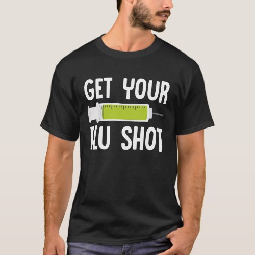 Flu Season Funny Flu Shot Doctor Medicine Health V T_Shirt