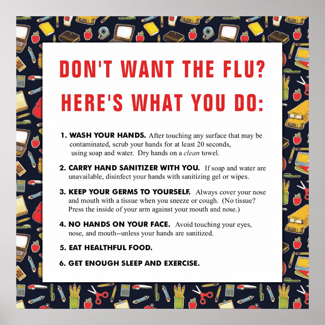 flu season poster | Zazzle