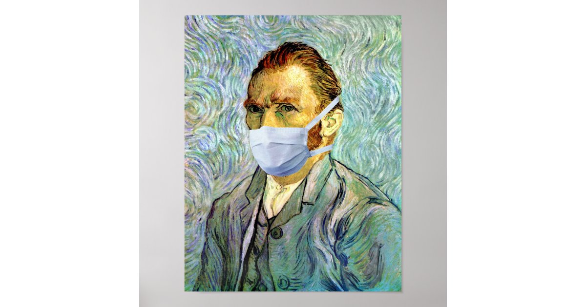 Funny Vincent Van Gogh Wearing Mask Vincent Van Gogh Hoodie