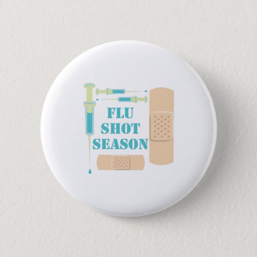 Flu Shot Pinback Button