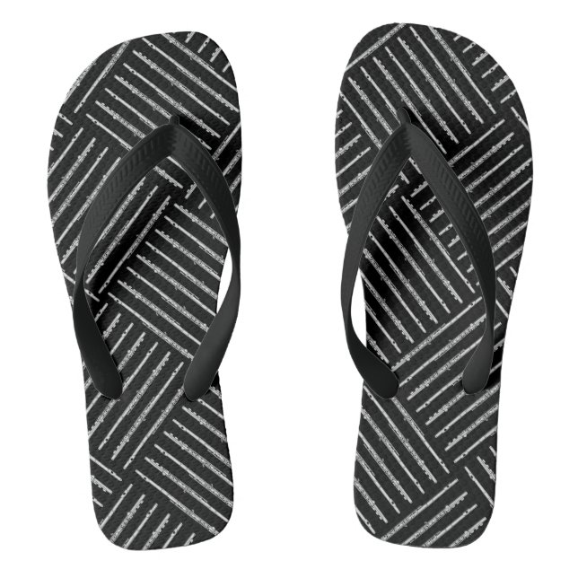 Flue Crosshatch Flip Flops (Footbed)