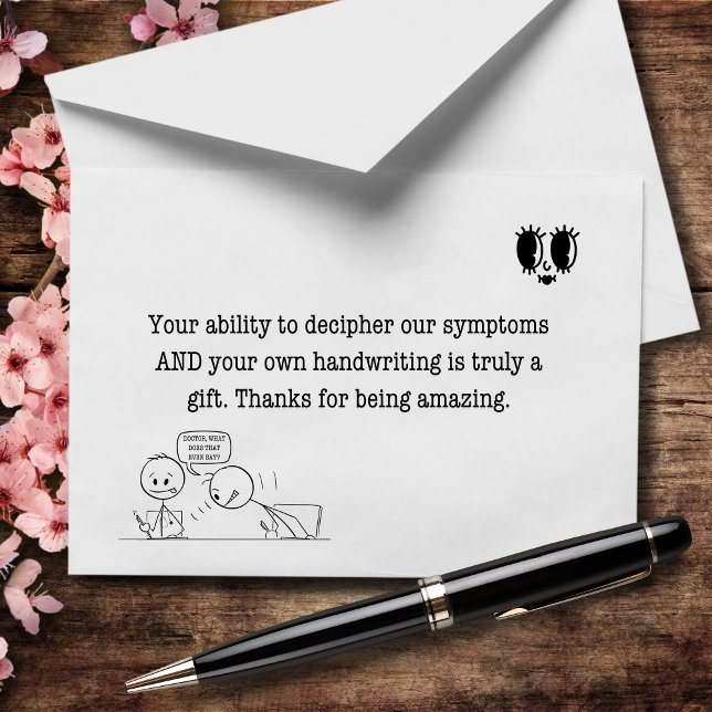 Fluent in Bad Handwriting Letterpress Thank You Card (Creator Uploaded)