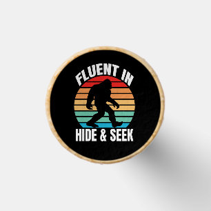 Fluent in Hide and Seek Funny Bigfoot Golf Tees