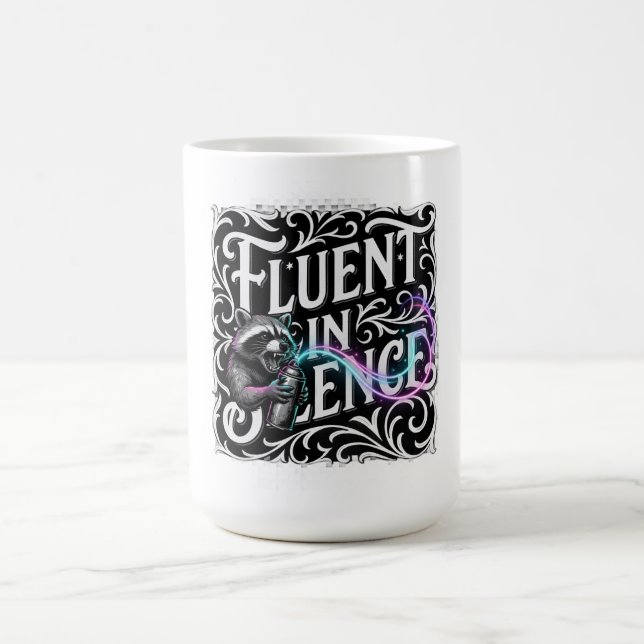 Fluent in Silence Long Sleeve Coffee Mug (Center)