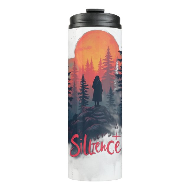 Fluent in Silence Thermal Tumbler (Front)