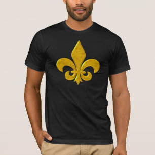 Fluer De Lis Hammered Gold T-Shirt