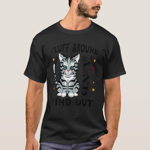 Fluff Around And Find Out  Cat T_Shirt