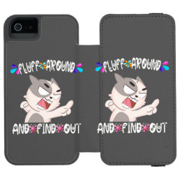 fluff around and find out iPhone SE/5/5s wallet case