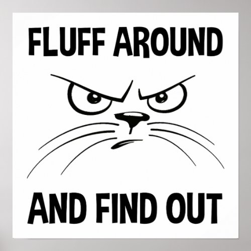 Fluff Around And Find Out Poster