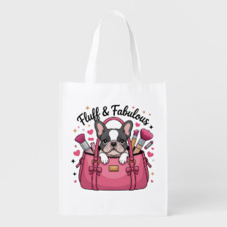 Fluff & Fabulous French Bulldog Makeup Bag Girl