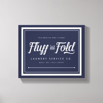 Fluff & Fold Laundry Co. Sign by TheKPlace at Zazzle