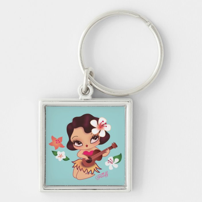Fluff Hula Lulu Keychain
