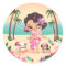 Fluff Hula Lulu Scene Sticker Set