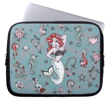 Fluff Molly Mermaid Laptop Bag by FluffShop at Zazzle