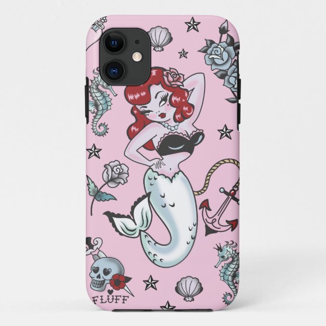 Fluff Molly Mermaid Pink Iphone 5 Case (Back)