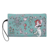 Fluff Molly Mermaid Wristlet Bag (Back)