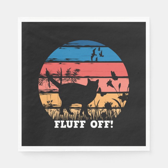 Fluff off cat napkins (Front)