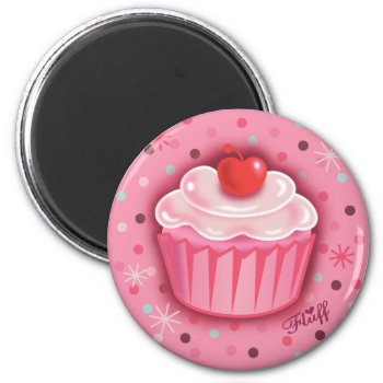 Fluffcakes Magnet Pink by FluffShop at Zazzle