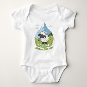 Fluffiest Lawn Mower – Adorable Blacknose Sheep Baby Bodysuit