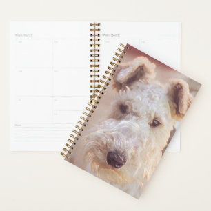 Fluffy Airedale Welsh Terrier Type Dog Puppy Planner