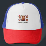 Fluffy Baby Highland Cow Drink Coffee Oversized T- Trucker Hat<br><div class="desc">Fluffy Baby Highland Cow Drink Coffee Oversized T-Shirt</div>