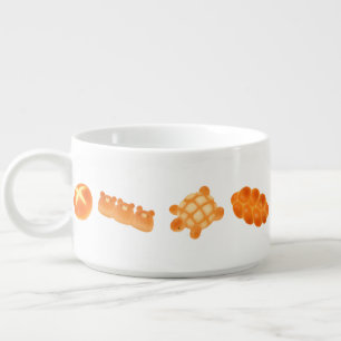 Fluffy Bakery Bread Variety Japanese Style Snack Bowl