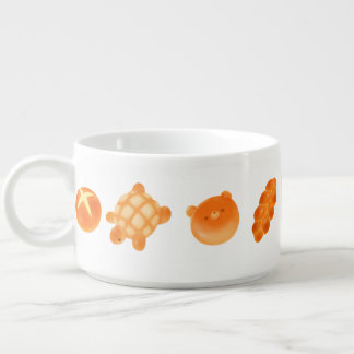 Fluffy Bakery Bread Variety Japanese Style Snack Bowl