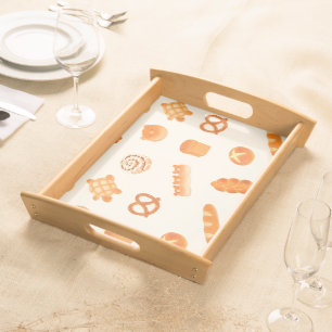 Fluffy Bakery Bread Variety Japanese Style Snack Serving Tray