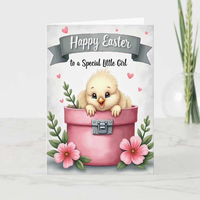 Fluffy Bird Holiday Greeting Card (Front)