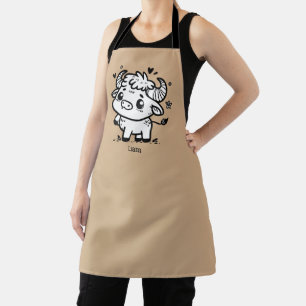 Fluffy Buffalo Baby - Kawaii Farm Animal Apron