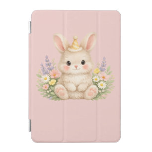 Fluffy Bunny Wildflower Design for Charming Garden iPad Mini Cover