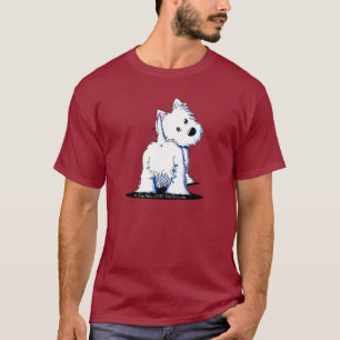 Fluffy Butt Westie Dark T-Shirt